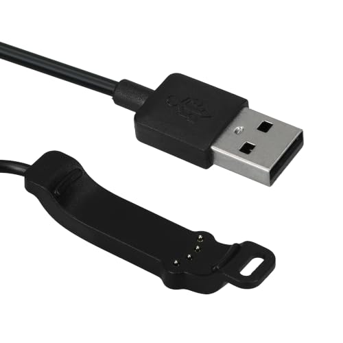 kwmobile Câble USB compatible avec Polar Unite câble - Câble rechange chargeur fitness tracker montre connectée - noir – vue 8