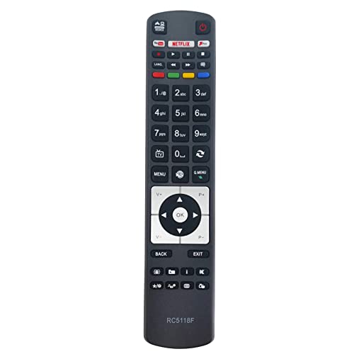 VINABTY RC5118F 23437332 Replaced Remote Control fit for Hitachi Smart TV 24HB11J65U 32HB16J61UA 32HB16J61UB 32HB16T61UB 43HB16T72U 55HK15T74UA - Image 2