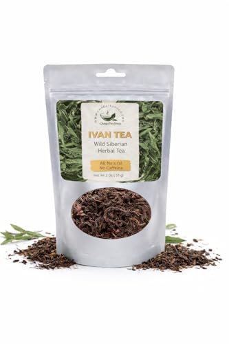 Siberian Fermented Wild Ivan Chai Loose Herbal Tea All Natural, No Caffeine (NET WT 2 OZ (57G))