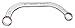 GEDORE 304 14x17 Half-Moon Ring Spanner 14x17 mm