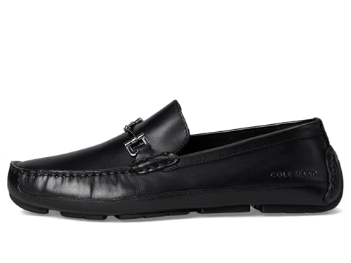 Cole Haan Cole Haan mens Wyatt Bit Driver Driving Style Loafer, Black, 10.5 US