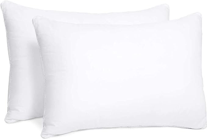GenericSleepon Bedding Throw Pillows Insert (Pack of 2, White) Bed and Couch Pillows - Indoor Decorative Pillows