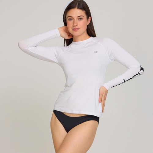 Champion Women's Long Sleeve Rash Guard, UPF 50+ SPF Protection Swim Shirt - image 3