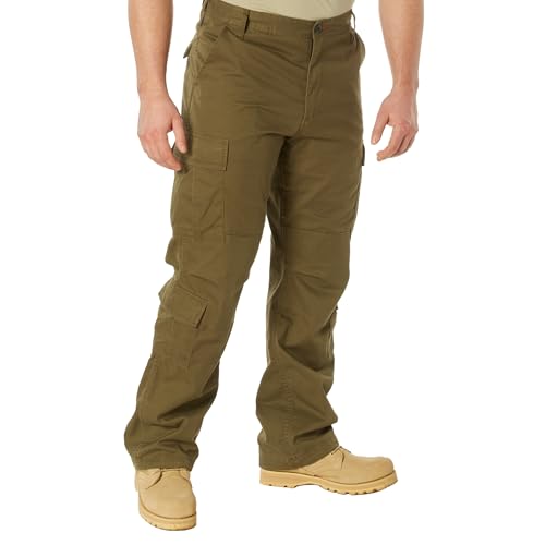Rothco Vintage Paratrooper Cargo Fatigue Pants – Tactical Outdoor Comfortable Casual, Russet Brown, M