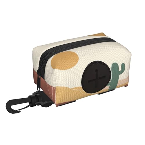 Desert Cactus Dog Poop Bag Holder For Leash Pet Waste Bag Dispenser Pet Supplies For Travel, Walking, Campin