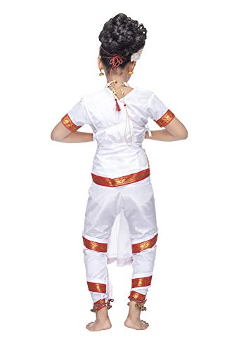 Image of Girls BharatNatyam Costume for Classical Dance Costumes for Annual Compitition /Annual Function School Event (18-24 Months)