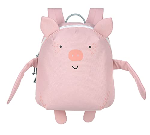 LÄSSIG About Friends Mochila infantil con correa para el pecho a partir de 3 años, 28 cm, 3,5 L, Bo Pig
