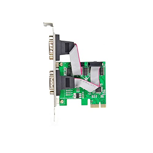 X-MEDIA XM-PEX-2S PCI-E 2-Port Dual DB9 Serial / RS232 Port PCI Express (PCIe x1) Adapter Card - WCH382L Chipset - 16C550/16C552/16C554 and 16C750 UART - Thumbnail 3