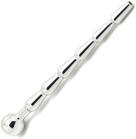 TX6 Urethral Stretching Plug, Surgical Steel Hollow Pee Through Male Urethra Sounding Penis Plug (7.5mm-14mm)