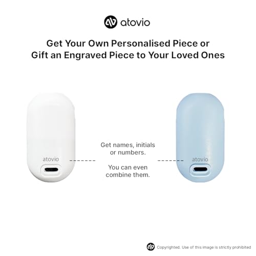 Image of Atovio Personlised Wearable & Portable Filterless Air Purifier | TESTED AT IIT KANPUR, MADE IN INDIA | 99.9% Pollutant Removal | Fights Against Dust & Smoke Allergy | 55Hr Battery (Customized)