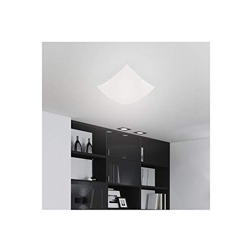 Plafon Quadrado 30 Cm para 2 Lâmpadas Cristal