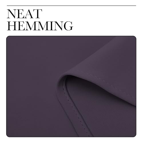 Image of NICETOWN Greyish Purple Blackout Curtains 84 inches Length for Living Room, 2 Panels, 42 inch Wide, Thermal Insulated Long Drapes for Large Window