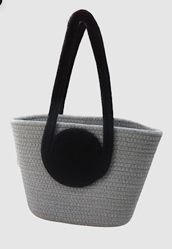 Image of Handmade Crochet Tote Bag with Circular Handle, 25 cm x 15 cm