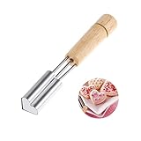 [Material duradero]: mango de madera de haya, piezas funcionales de acero inoxidable. Alta calidad, sin deformaciones, aptas para un uso prolongado. La superficie del espejo está pulida, no es fácil lesionarse durante el uso y la operación es conveniente.