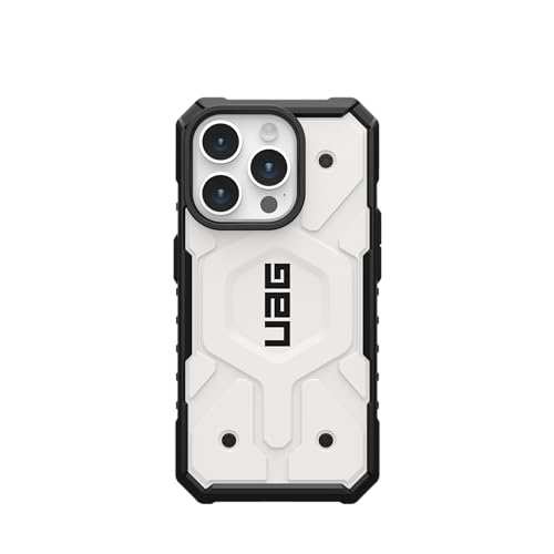 URBAN ARMOR GEAR UAG [Aktualisierte Ver] Kompatibel mit iPhone 15 Pro Hülle 6,1 Zoll Pathfinder Weiß Eingebauter Magnet Kompatibel mit… – Ansicht 3
