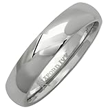 Oxford Ivy 5mm Men's Plain Comfort Fit Titanium Wedding Band ( Available Ring Sizes 7-12 1/2)