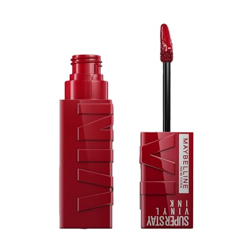 Maybelline High-Glossy New York Superstay Vinyl Ink Liquid Lipstick Lippy Instant Shine &amp; Transfer Proof. Last Up To 16Hr, Enriched With Vitamin E