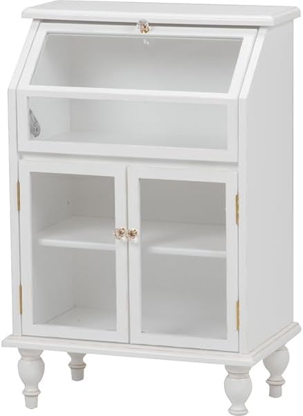 ガラスキャビネット（アンティークホワイト） RCC-1788AW