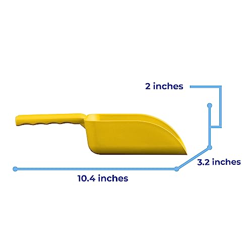 Vikan Remco 63006 Color-Coded Plastic Hand Scoop - BPA-Free Food-Safe Kitchen Utensils, Restaurant and Food Service Supplies, 16 oz, Yellow