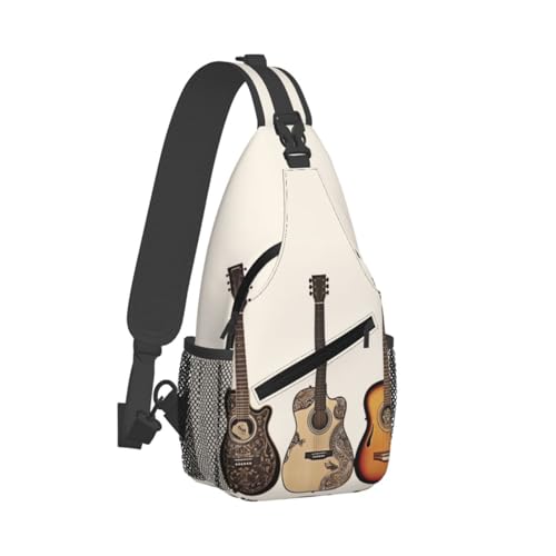 Mochila tipo Sling Negra para senderismo y viaje miniatura 1