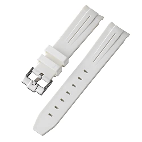 Correas de reloj de goma 20mm BIK con hebilla de acero y pulsera de silicona resistente al agua