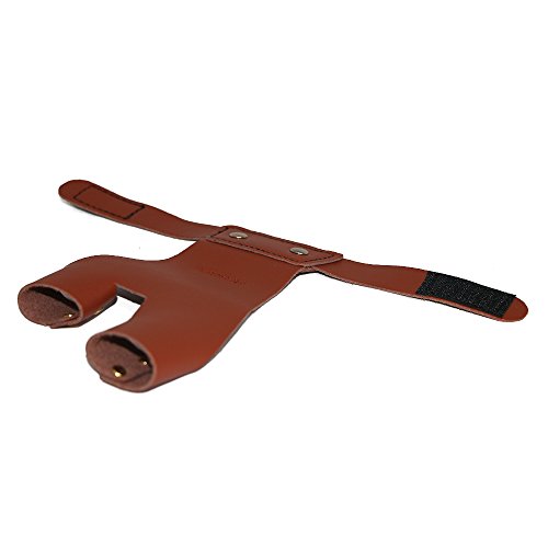 Toparchery Archery Hand Guard Protector Shooting Glove Black For Left Hand (Brown) #TOP3