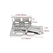 Scissor Hinges, Spring Hinges for Cabinet Organizer, Kitchen Sink Tip Out tray, Nickel Plated Steel