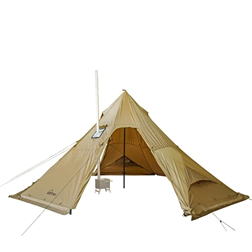 Tipi Tente Chaude Pour 5-8 Personnes - Avec Poêle - Camping Randonnée - Nylon Alu