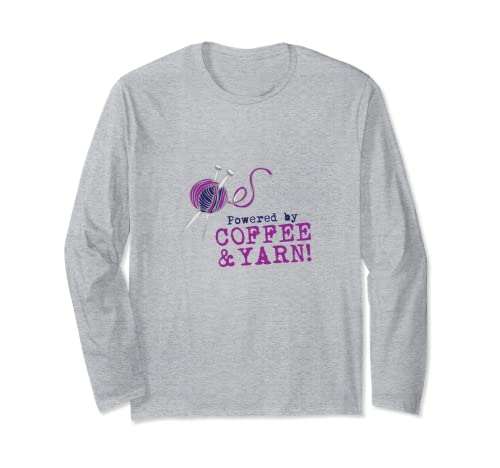 Café e hilo, tejido de costura divertido para coser Manga Larga