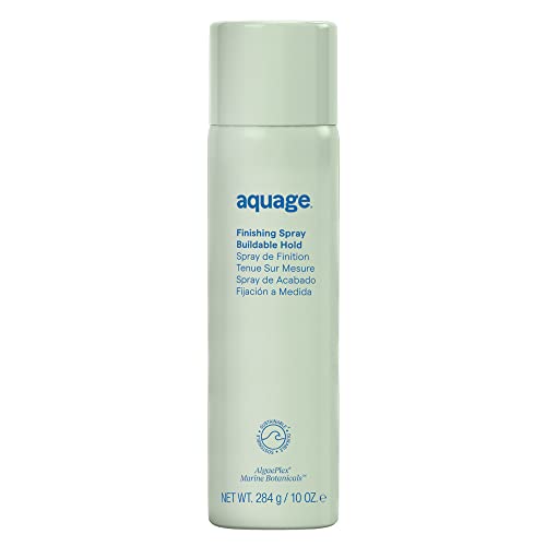 Aquage Finishing Hair Spray for Women & Men - Volumizing + Flexible Holding Spray for Shine and Long Lasting Style - Professional Hair Styling Products (3.5 oz)