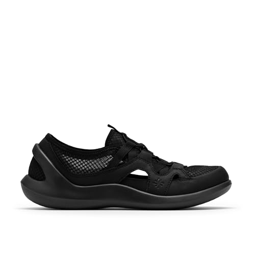 Clarks CloudSteppers Women's Solevana Step Sneaker, Black Textile, 12 Wide US by Clarks - Image 2