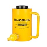 HYADSHEN 20T 2” Stroke Hydraulic Hollow Cylinder Jack Porta Power Ram Jack Hydraulic Lifting Cylinder Industrial Hollow Hydraulic Cylinder Jack for Machinery and Shipbuilding