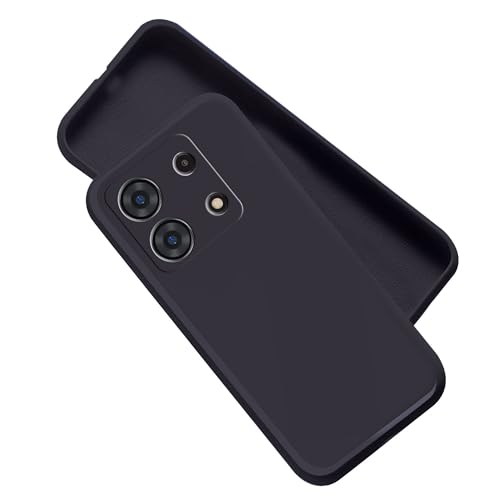 Image of A rtistque Liquid Silicone Back Cover Case for Mi Redmi Note 13 Pro 5G Shockproof TPU Soft Flexible with Camera Protection - Black