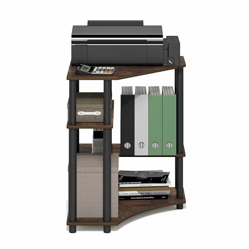 Furinno Turn-N-Tube Toolless Corner Desk, Gaming Desk, Amber Pine - image 6