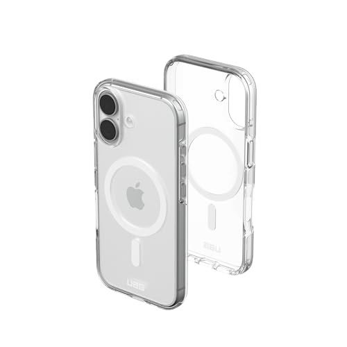 Image of Urban Armor Gear UAG Scout Clear Mag-Safe Compatible, Slim Rugged Premium Impact Resistant Protective Case /Cover Designed for iPhone 17 (2025) (Military Drop Tested) - Ice /White
