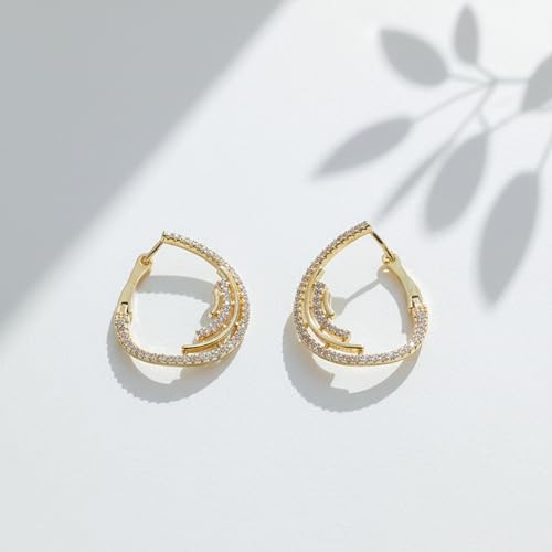 Image of Modern Dangle Earrings for Women | Chic Statement Earrings for Girls | Stylish Lightweight Fashion Jewelry for Casual, Party & Special Occasions