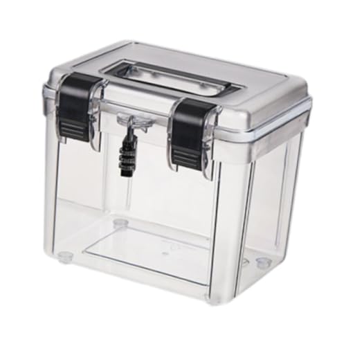 Caja protectora de PP transparente con cerradura para cámara 21.5x16x19 cm 7