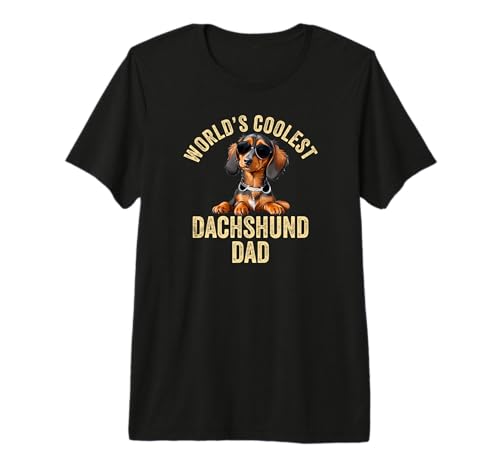 El Perro Salchicha más Guay del Mundo, papá, Divertido, Weiner Dog, Doxie Granddog Camiseta Premium