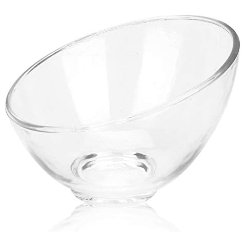 ZHANGAIZHEN-guopan Fruit Basket Fruit Dish Fruit Bowls Glass Crystal Oblique Mouth Creative Bowl Large Cover
