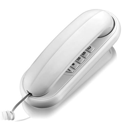 Telephone number for home house phones Mini Landline Corded Telephone Wall Mounted Telephone Home Office Corded Phone Landline Fashion Hanging Telephone Fixed Landline Clear Sound No Battery (Color :