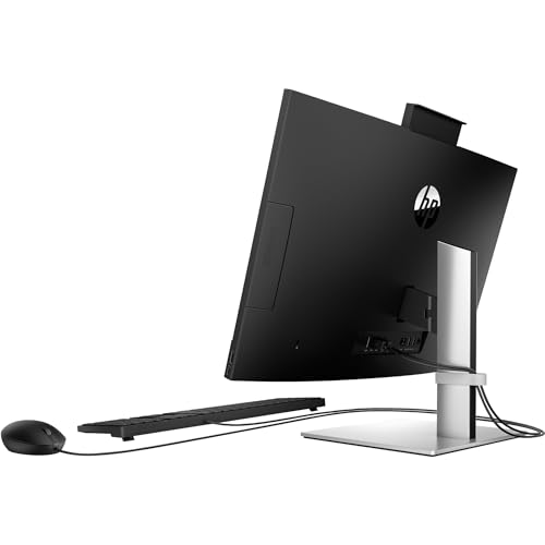 Image of HP ProOne 24 inch All-in-One Desktop Computer, FHD IPS Display, 6-core Intel Core i5-12500 Processor, 16GB RAM, 1TB SSD, Webcam, USB-C, DisplayPort + HDMI, Wired KB&Mouse, Windows 11 Pro