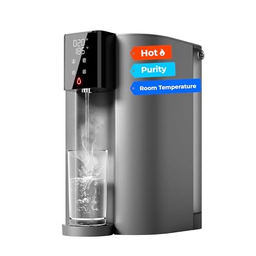 [Instant Hot] Waterdrop CoreRO Reverse Osmosis System, NSF/ANSI 58 & 372 Certified, 6 Stage, Hot & Ambient Countertop RO Water Filter, No Installation Required, 3:1 Pure to Drain, WD-C1H Bla