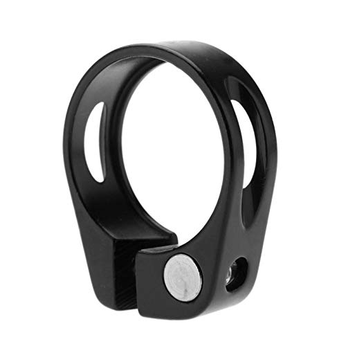 31.8mm aluminium buis MTB Fiets zadelzit klempassing for 27.2mm zadelpen Fietsen Onderdelen Fiets Fiets klem Mount (Color : 31.8mm Black