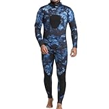 Amagogo Taucheranzug 3mm, Neopren, Split, Kapuze, Surfen, XL, MY051