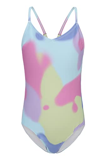 Image of Girls One Piece Swimsuits Tie Dye Bathing Suit for Girls Hawaiian Swimwear 3-16 Years