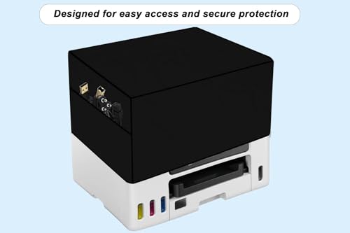 Image of Stylista Waterprood and Dustproof Printer Cover Suitable for Brother Auto Duplex Monochrome Laser DCP-L2605DW, Heavy-Duty black Thick Polyester
