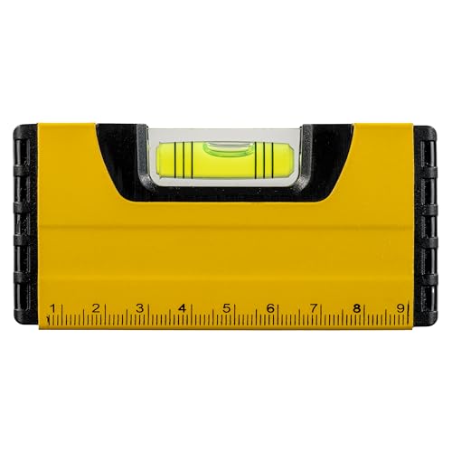 Image of Large Magnetic Torpedo Level - Oversized Horizontal Bubble Vial - Durable Aluminum Frame with Strong Magnet Base for Automotive Alignment