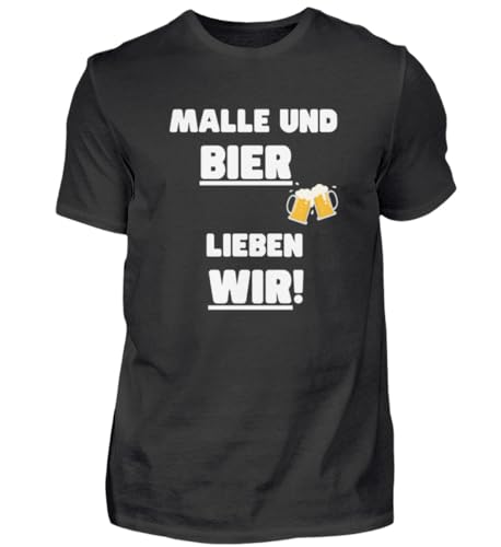 T-shirt Malle und Bier Mallorca homme idée cadeau originale pour enterrement de vie de garçon