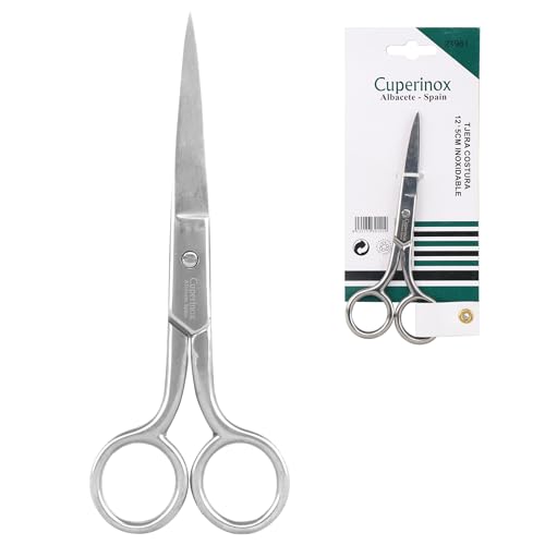 CUPERINOX® Couture Series - Tijera Costura Profesional 12,5 cm | Acero Inoxidable de Alta Precisión | Corte Fino y Duradero | Uso Doméstico y Profesional