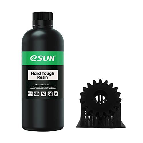 Image of eSUN 405nm LCD 3D Printer Rapid Resin UV Curing ABS-Like High Impact Tough Photopolymer Resin, 1000g Black